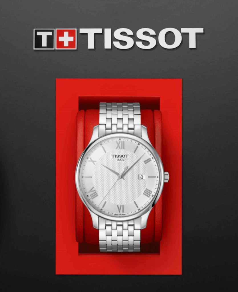  Shop Authentic Tissot T Classic Tradition Silver Dial Silver Steel Strap Watch For Men - T063.610.11.038.00 - Luxxuri
