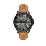 Shop Authentic Armani Exchange Hampton Chronograph Green Dial Brown Leather Strap Watch For Men - AX2412 - Luxxuri
