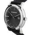  Shop Authentic Burberry The City Grey Dial Black Leather Strap Watch for Men - BU9030 - Luxxuri