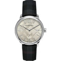  Shop Authentic Burberry Classic Round Cream Dial Black Leather Strap Watch for Men - BU10008 - Luxxuri
