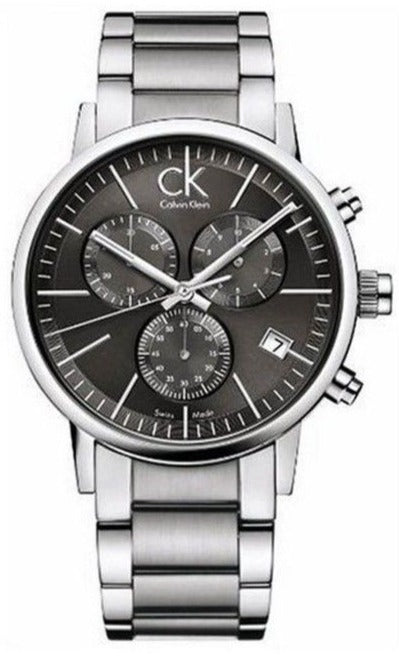  Shop Authentic Calvin Klein Post Minimal Chronograph Black Dial Silver Steel Strap Watch for Men - K7627161 - Luxxuri