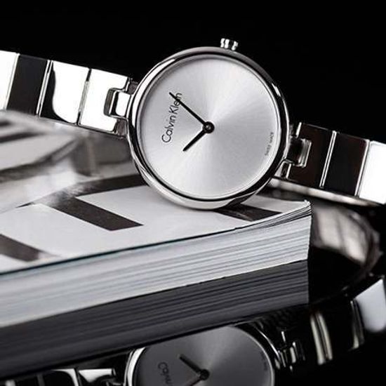  Shop Authentic Calvin Klein Authentic White Dial Silver Steel Strap Watch for Women - K8G23146 - Luxxuri