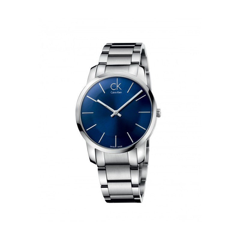  Shop Authentic Calvin Klein City Blue Dial Silver Steel Strap Watch for Men - K2G2114N - Luxxuri