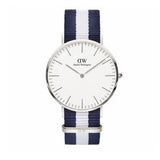  Shop Authentic Daniel Wellington Classic Glasgow White Dial Two Tone NATO Strap Watch For Men - DW00100018 - Luxxuri