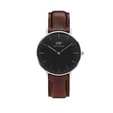  Shop Authentic Daniel Wellington Classic Bristol Black Dial Brown Leather Strap Watch For Men - DW00100143 - Luxxuri