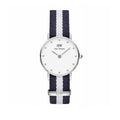  Shop Authentic Daniel Wellington Classy Glasgow White Dial Two Tone NATO Strap Watch For Women - DW00100074 - Luxxuri