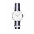  Shop Authentic Daniel Wellington Classy Glasgow White Dial Two Tone NATO Strap Watch For Women - DW00100074 - Luxxuri