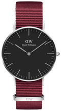  Shop Authentic Daniel Wellington Classic Roselyn Black Dial Maroon Nylon Strap Watch For Women - DW00100274 - Luxxuri
