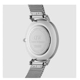  Shop Authentic Daniel Wellington Petite Sterling Black Dial Silver Mesh Bracelet Watch For Women - DW00100304 - Luxxuri