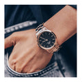  Shop Authentic Daniel Wellington Iconic Link Black Dial Rose Gold Steel Strap Watch for Women - DW00100210 - Luxxuri