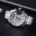 Shop Authentic Diesel Mega Chief Chronograph Silver Dial Silver Steel Strap Watch For Men - DZ4501 - Luxxuri
