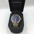  Shop Authentic Emporio Armani Classic Blue Dial Two Tone Steel Strap Watch For Men - AR1847 - Luxxuri