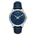  Shop Authentic Emporio Armani Luigi Automatic Blue Dial Blue Leather Strap Watch For Men - AR60030 - Luxxuri