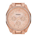  Shop Authentic Fossil Cecile Rose Gold Dial Rose Gold Steel Strap Watch for Women - AM4483 - Luxxuri