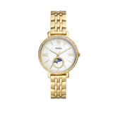  Shop Authentic Fossil Jacqueline Moonphase Mother of Pearl Dial Gold Steel Strap Watch for Women - ES5167 - Luxxuri