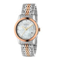  Shop Authentic Gucci G Timeless Diamonds Mother of Pearl Dial Two Tone Mesh Bracelet Watch For Women - YA126514 - Luxxuri