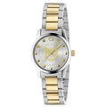  Shop Authentic Gucci G Timeless Quartz Silver Dial Two Tone Steel Strap Watch For Women - YA126596 - Luxxuri