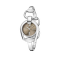  Shop Authentic Gucci Horsebit Collection Quartz Brown Dial Silver Steel Strap Watch For Women - YA139501 - Luxxuri