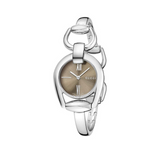  Shop Authentic Gucci Horsebit Collection Quartz Brown Dial Silver Steel Strap Watch For Women - YA139501 - Luxxuri
