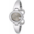  Shop Authentic Gucci Guccissima Quartz Diamonds Brown Dial Silver Steel Strap Watch For Women - YA134503 - Luxxuri