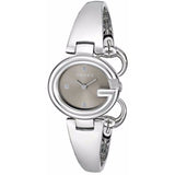  Shop Authentic Gucci Guccissima Quartz Diamonds Brown Dial Silver Steel Strap Watch For Women - YA134503 - Luxxuri