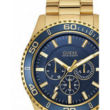  Shop Authentic Guess Chaser Multifunction Blue Dial Gold Steel Strap Watch for Men - W0172G5 - Luxxuri