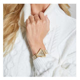  Shop Authentic Guess Fame Crystals Gold Dial Gold Steel Strap Watch For Women - GW0644L2 - Luxxuri