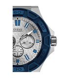  Shop Authentic Guess Force White Dial Blue Rubber Strap Watch For Men - W0674G4 - Luxxuri