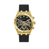  Shop Authentic Guess Continental Black Dial Black Rubber Strap Watch for Men - GW0262G2 - Luxxuri