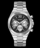  Shop Authentic Guess Equity Analog Black Dial Silver Steel Strap Watch For Men - GW0703G1 - Luxxuri