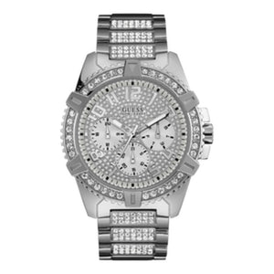  Shop Authentic Guess Zeus Multifunction Diamonds Silver Dial Silver Steel Strap Watch for Men - GW0209G1 - Luxxuri