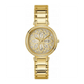  Shop Authentic Guess Lily Quartz Gold Dial Gold Steel Strap Watch For Women - GW0528L2 - Luxxuri