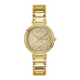  Shop Authentic Guess Lily Quartz Gold Dial Gold Steel Strap Watch For Women - GW0528L2 - Luxxuri