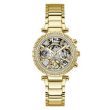  Shop Authentic Guess Solstice Diamonds Gold Dial Gold Steel Strap Watch for Women - GW0403L2 - Luxxuri