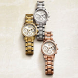  Shop Authentic Guess Mini Sunrise Chronograph Quartz Silver Dial Silver Steel Strap Watch For Women - W0623L1 - Luxxuri