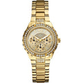  Shop Authentic Guess Viva Diamonds Gold Dial Gold Steel Strap Watch for Women - W0111L2 - Luxxuri