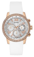  Shop Authentic Guess Sport White Dial White Rubber Strap Watch For Women - W0616L1 - Luxxuri