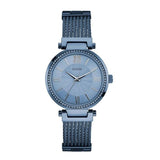  Shop Authentic Guess Soho Diamonds Blue Dial Blue Mesh Bracelet Watch For Women - W0638L3 - Luxxuri