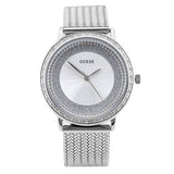  Shop Authentic Guess Quartz Silver Dial Willow Stainless Steel Mesh Bracelet Watch For Women - W0836L2 - Luxxuri