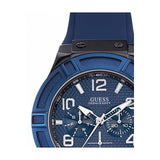  Shop Authentic Guess Rigor Analog Blue Dial Blue Rubber Strap Watch For Men - W0248G5 - Luxxuri