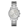  Shop Authentic Guess Mini Sunrise Chronograph Quartz Silver Dial Silver Steel Strap Watch For Women - W0623L1 - Luxxuri