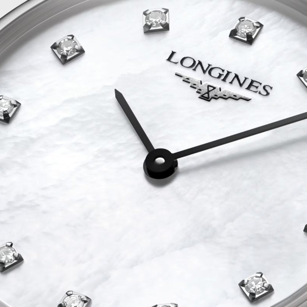  Shop Authentic Longines La Grande Classique Diamonds White Dial Silver Steel Strap Watch for Women - L4.209.4.87.6 - Luxxuri
