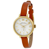  Shop Authentic Marc Jacobs Sally White Dial Brown Leather Strap Watch for Women - MBM1351 - Luxxuri