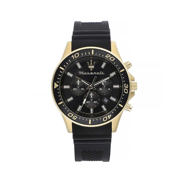  Shop Authentic Maserati SFIDA Chronograph Black Dial Rubber Strap Watch For Men - R8871640001 - Luxxuri