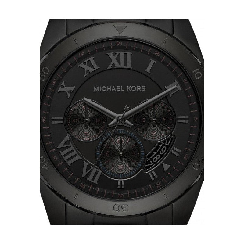  Shop Authentic Michael Kors Brecken Chronograph Black Dial Black Steel Strap Watch For Men - MK8482 - Luxxuri