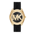  Shop Authentic Michael Kors Janelle Quartz Black Dial Black Rubber Strap Watch For Women - MK7313 - Luxxuri