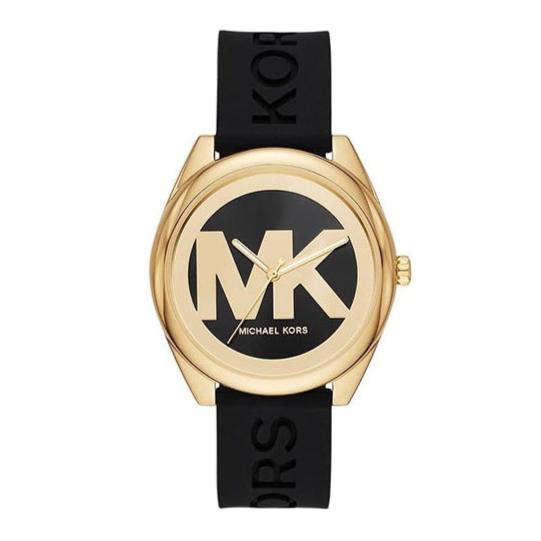  Shop Authentic Michael Kors Janelle Quartz Black Dial Black Rubber Strap Watch For Women - MK7313 - Luxxuri