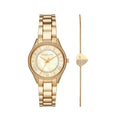  Shop Authentic Michael Kors Lauryn Quartz Mother of Pearl Gold Dial Gold Steel Strap Watch For Women - MK4490 - Luxxuri