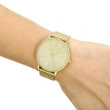  Shop Authentic Michael Kors Pyper Quartz Gold Dial Gold Mesh Strap Watch For Women - MK4339 - Luxxuri