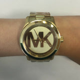  Shop Authentic Michael Kors Runway Gold Dial Gold Steel Strap Watch for Women - MK5473 - Luxxuri